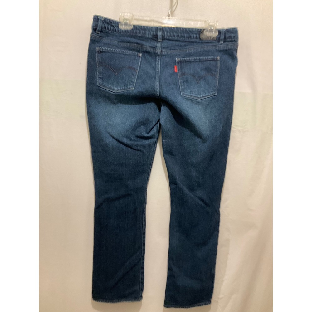 Levis Jeans Slim Straight Medium Wash Plus Size 18 1/2 Blue Denim Pants 1265-830 - Picture 4 of 13